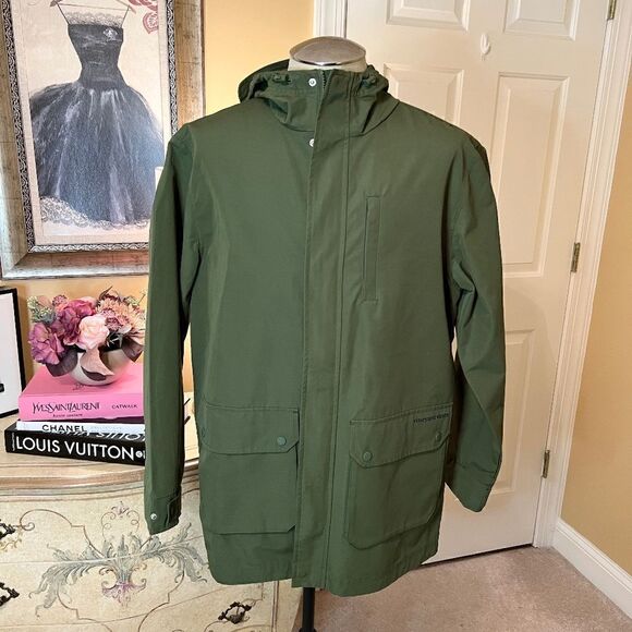 NWT Men's Vineyard Vines Cypress Green Utility Anorak Jacket Size LARGE - Picture 1 of 6